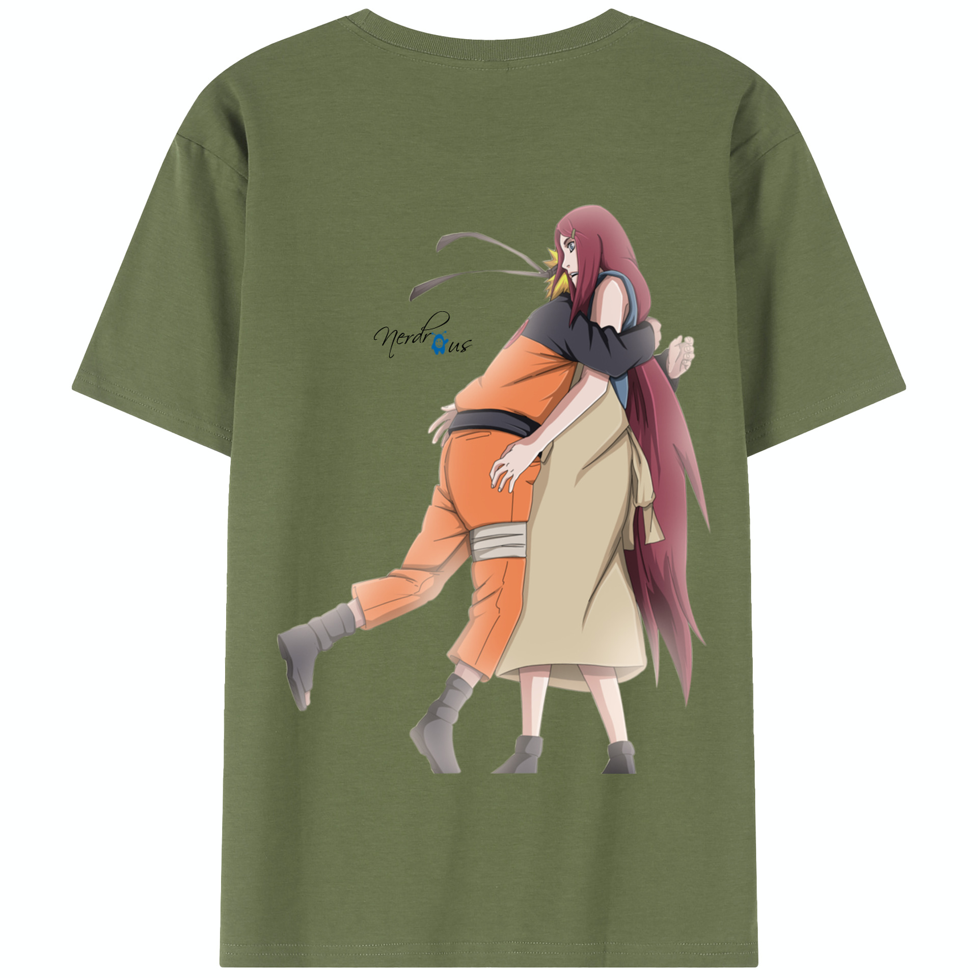 （画像用） NARUTO -ナルト- うずまき ナルト Uzumaki Naruto 綿100％半袖Tシャツ（背面プリント）